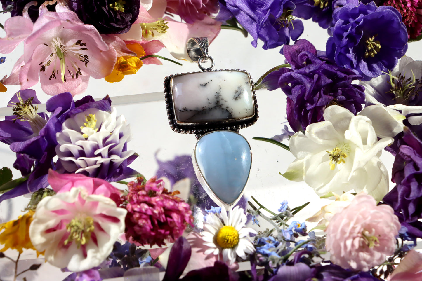 Přívěšek dendritický opál Owyhee opál