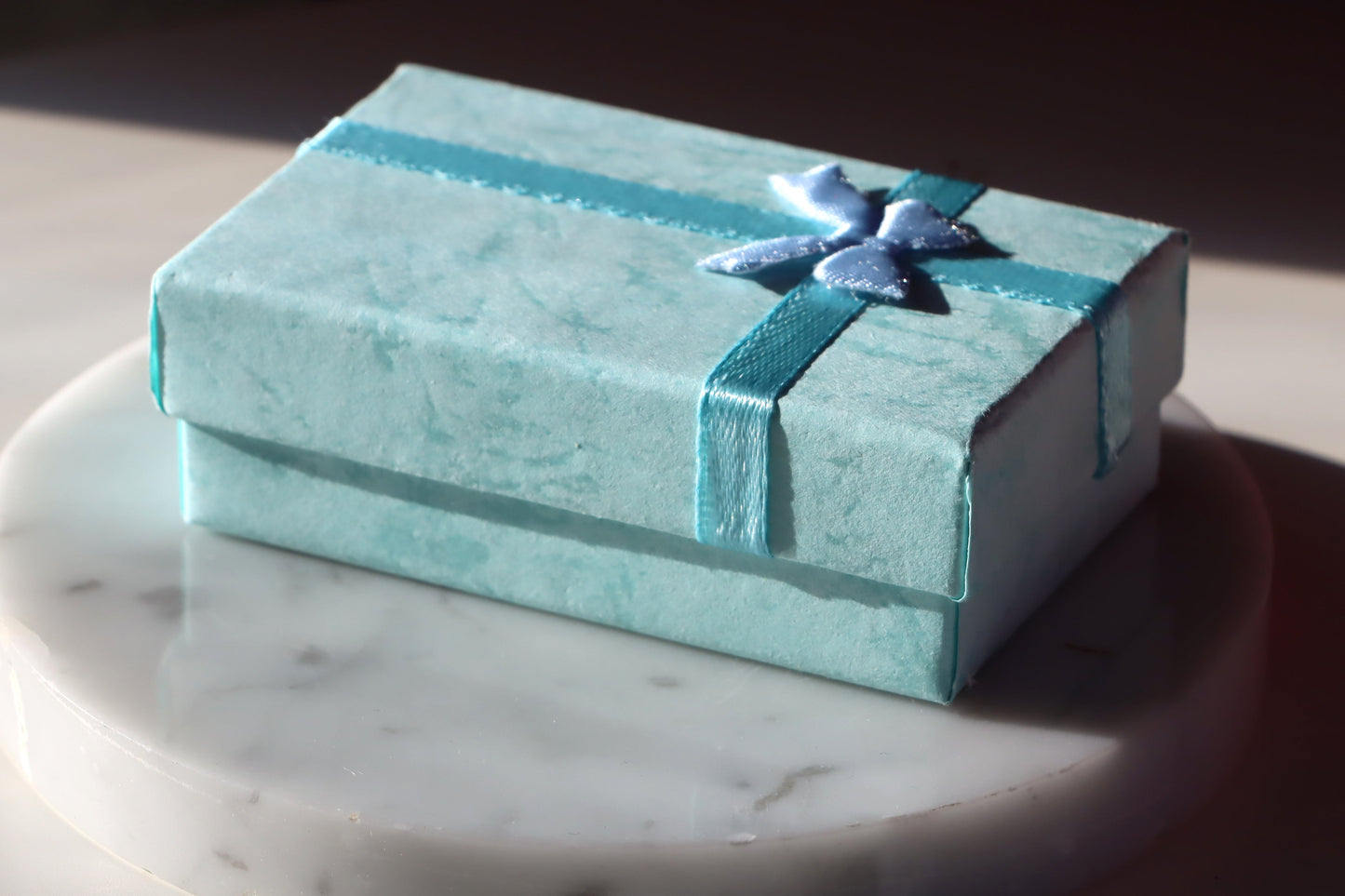 Krabička obdélníková tyrkysová s mašličkou - Supreme Panthers