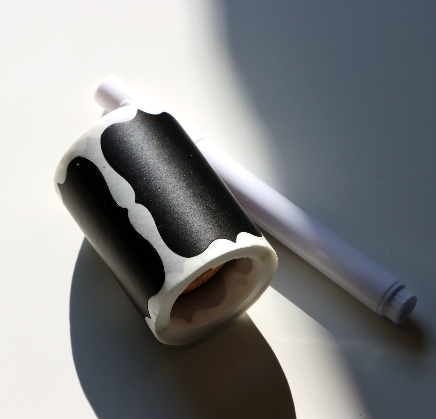 Lepící štítky velké černé vzorované na popisky 120 samolepek - Supreme Panthers