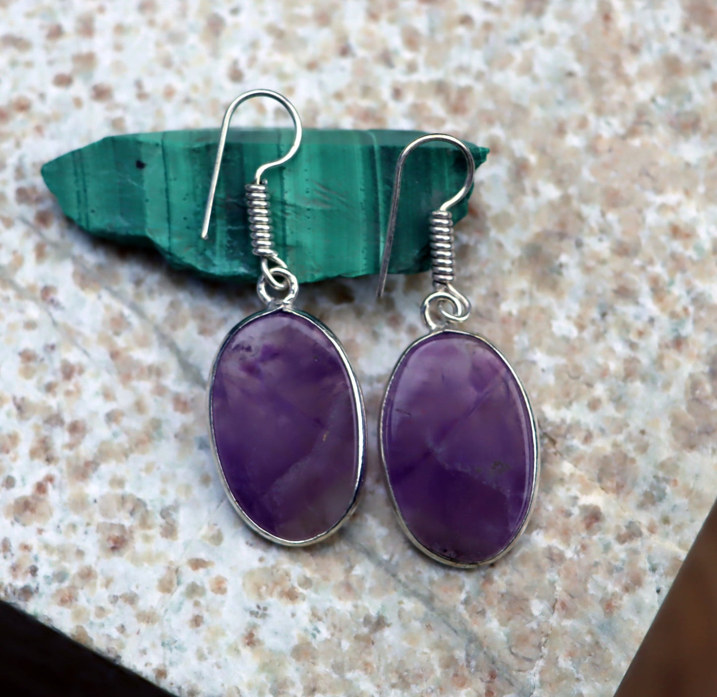 Náušnice ametyst - Supreme Panthers