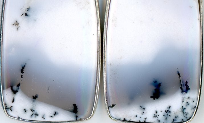 Náušnice dendritický opál - Supreme Panthers