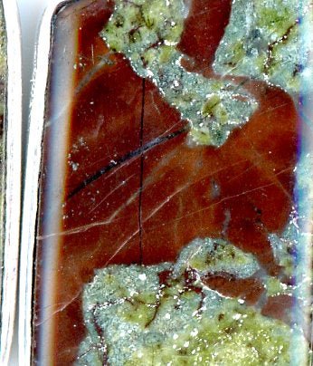 Náušnice jaspis dračí krev - Supreme Panthers