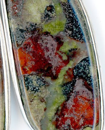 Náušnice jaspis dračí krev - Supreme Panthers