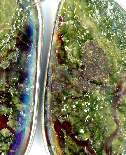 Náušnice jaspis dračí krev - Supreme Panthers