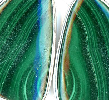 Náušnice malachit - Supreme Panthers