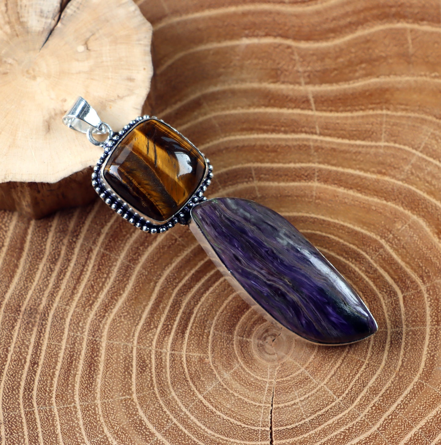 Přívěšek charoit tygří oko - Supreme Panthers