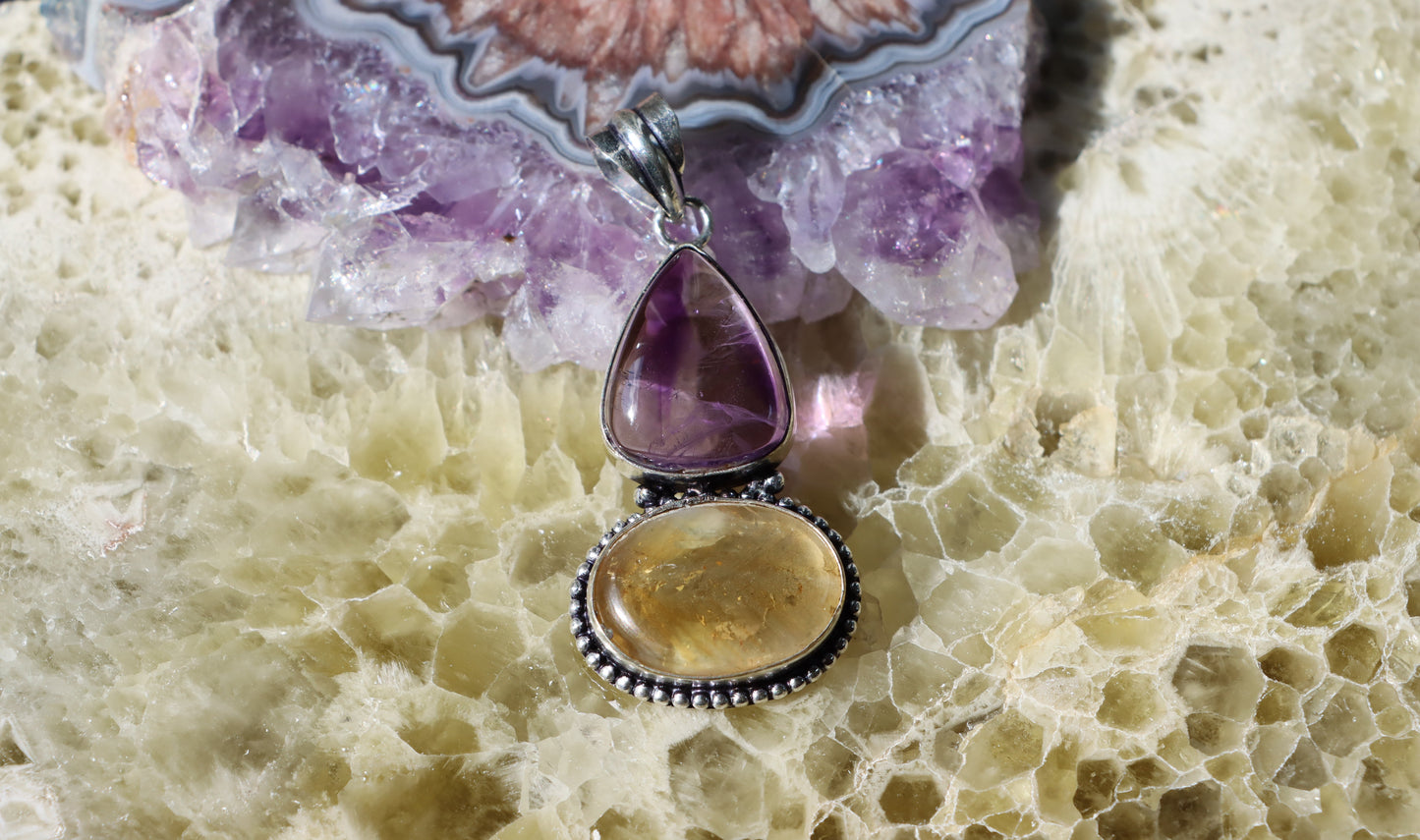 Přívěšek citrín ametyst - Supreme Panthers