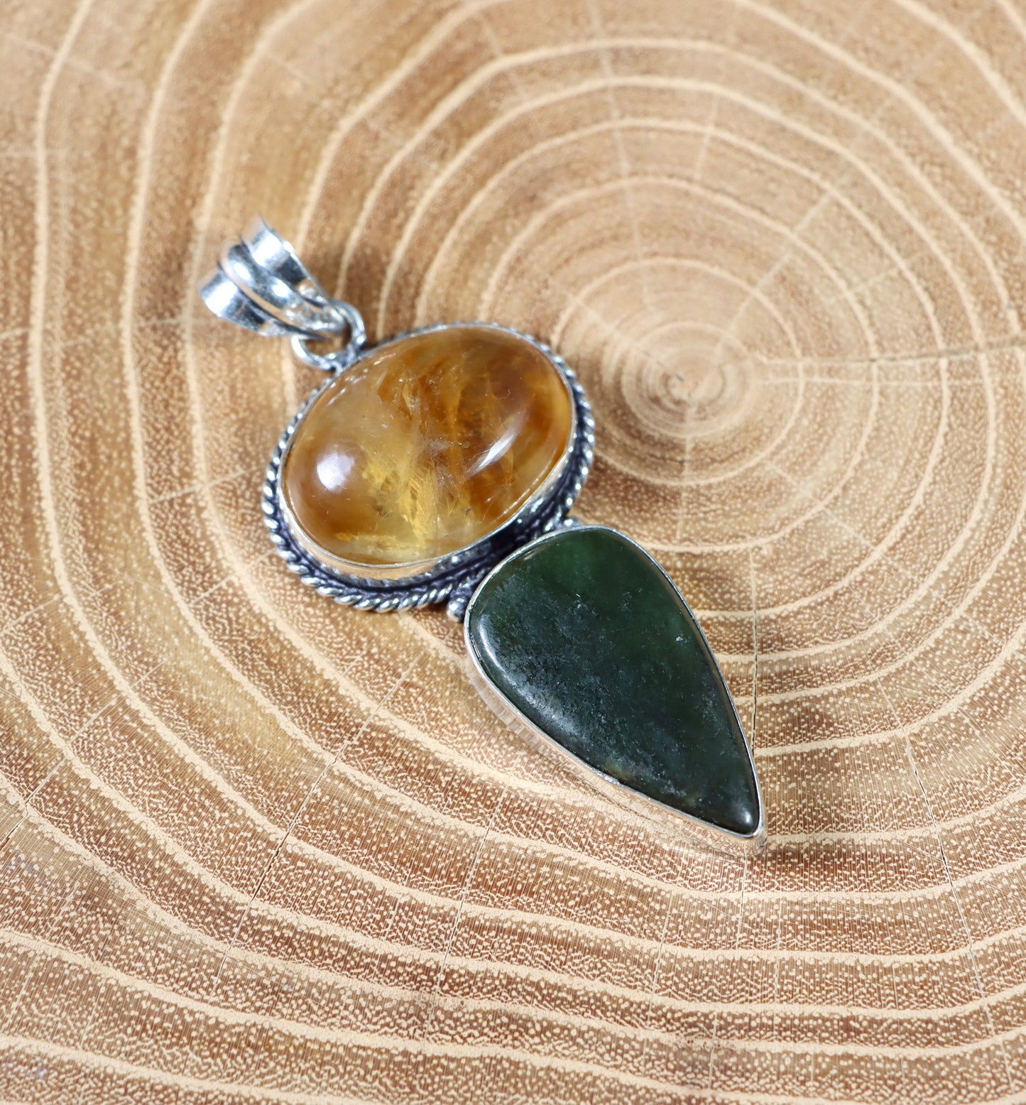 Přívěšek citrín nefrit - Supreme Panthers