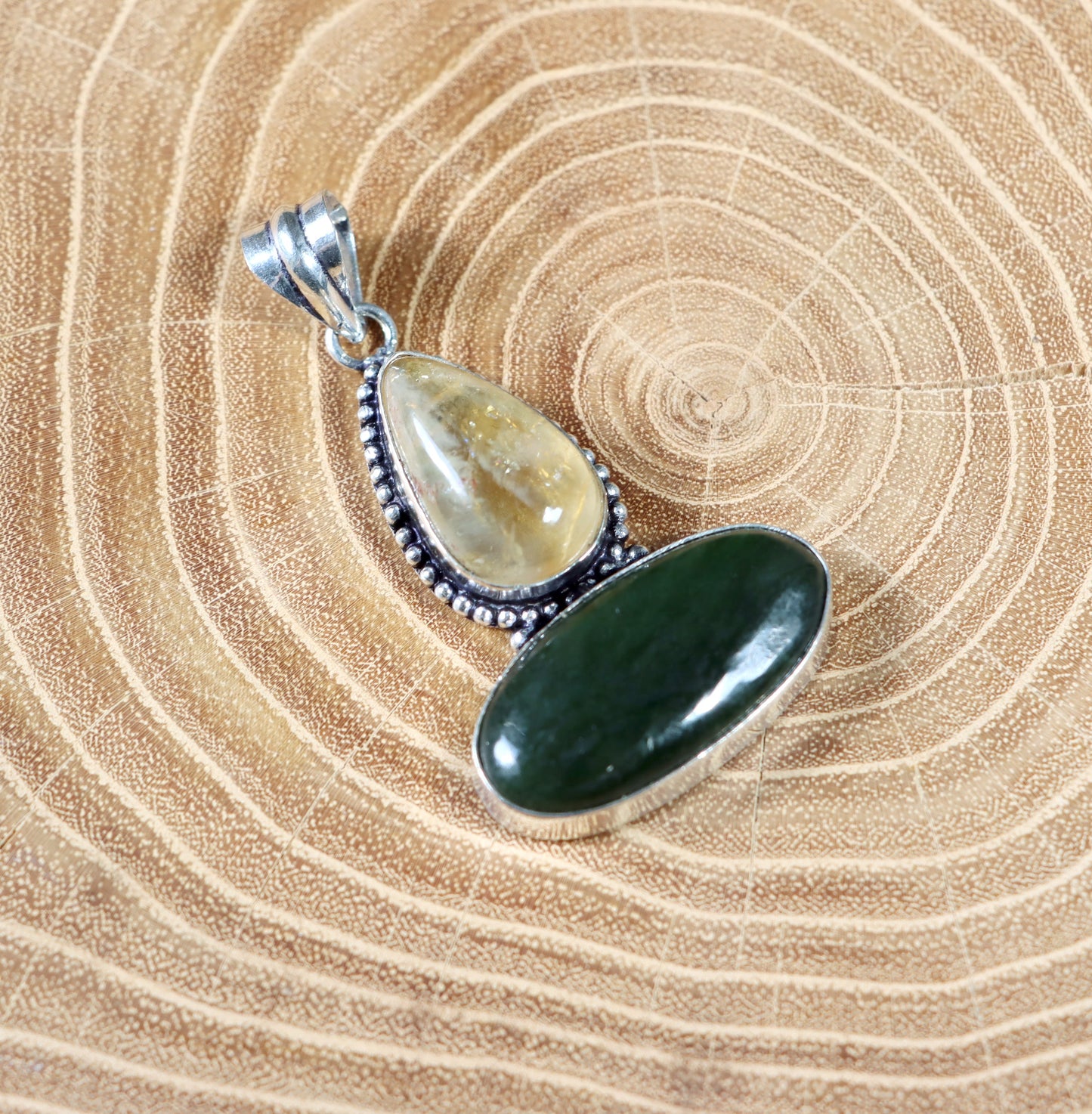 Přívěšek citrín nefrit - Supreme Panthers