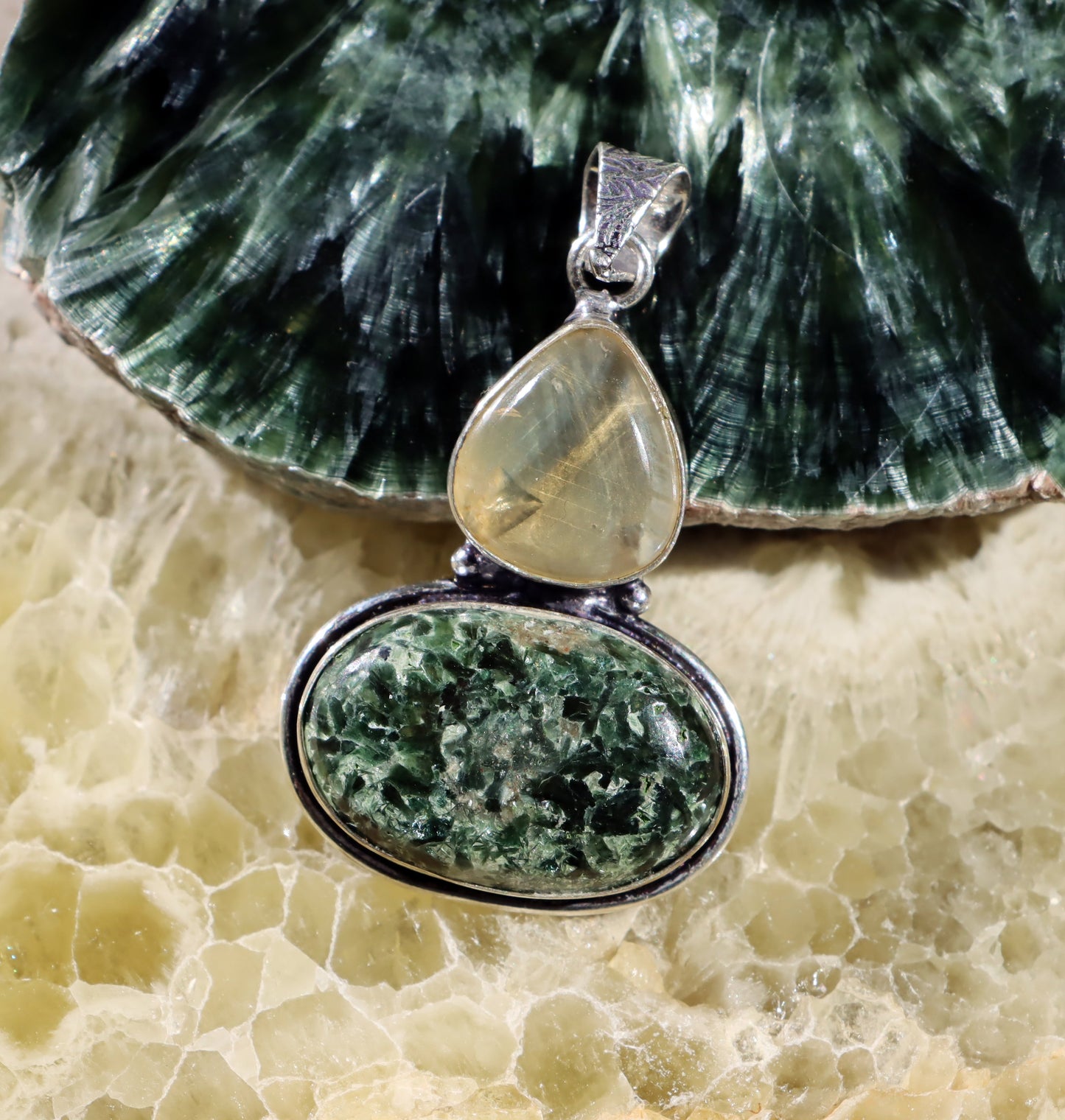 Přívěšek citrín serafinit - Supreme Panthers