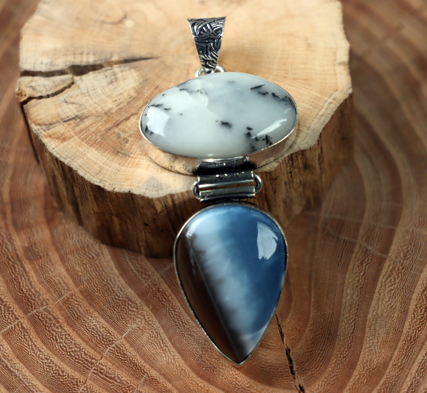 Přívěšek dendritický opál Owyhee opál - Supreme Panthers