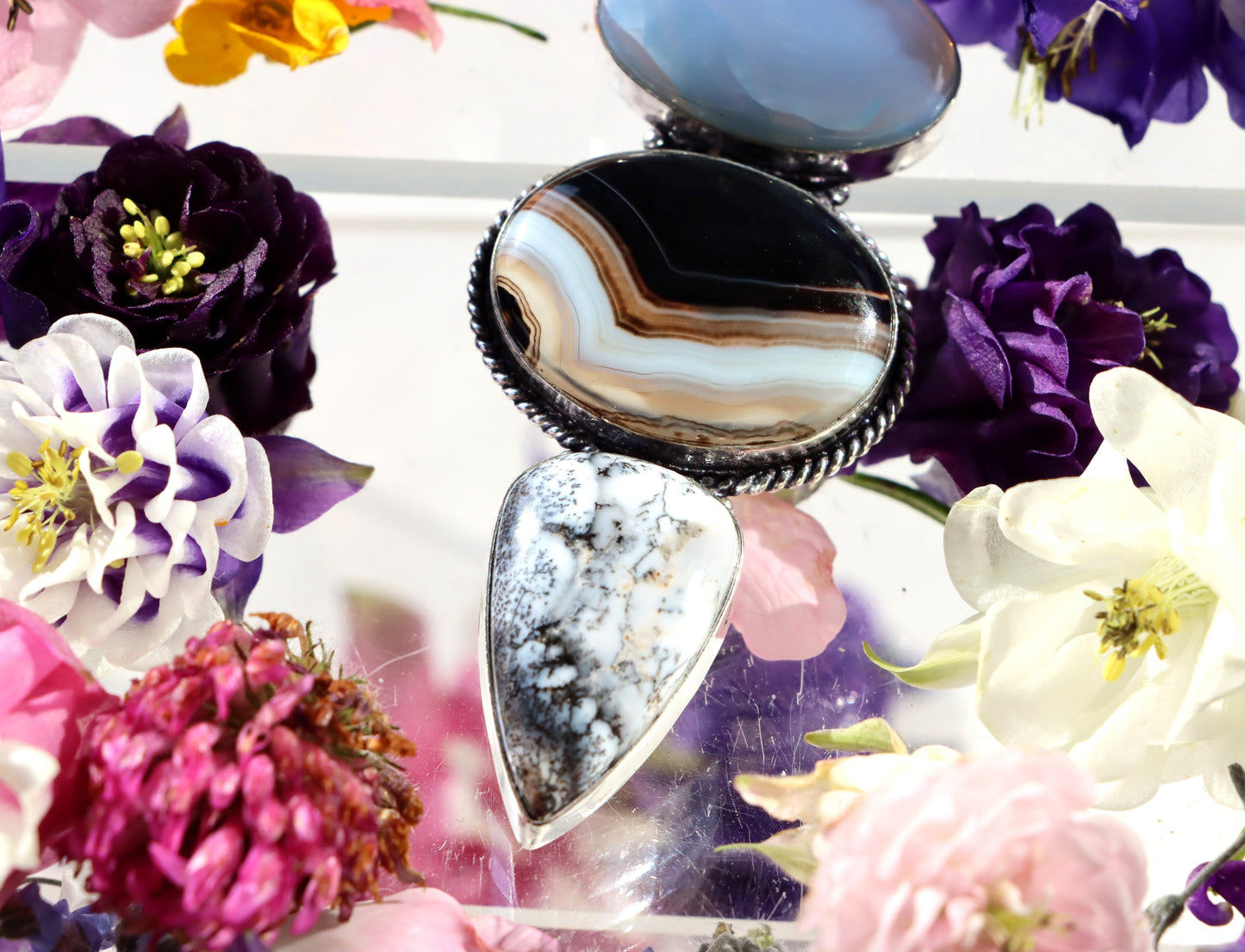 Přívěšek dendritický opál Owyhee opál onyx - Supreme Panthers