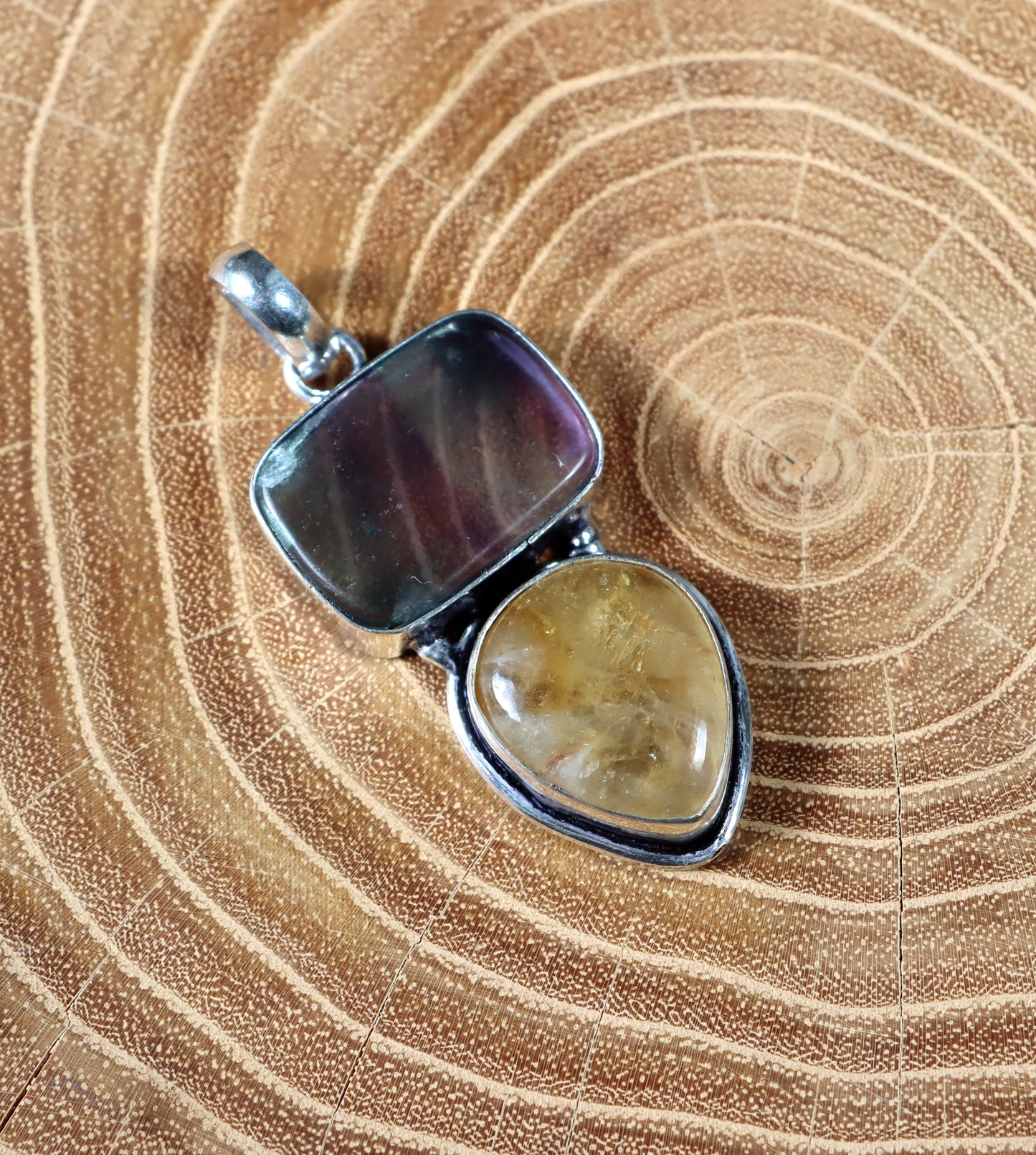 Přívěšek fluorit citrín - Supreme Panthers