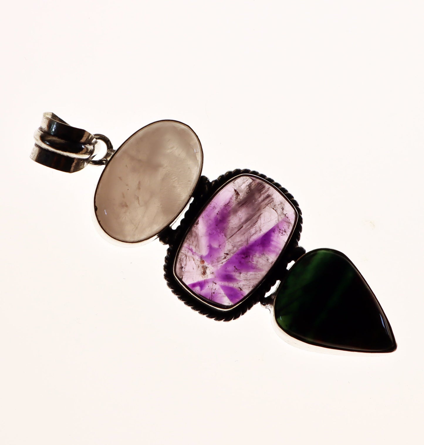 Přívěšek heliotrop jaspis ametyst růženín - Supreme Panthers