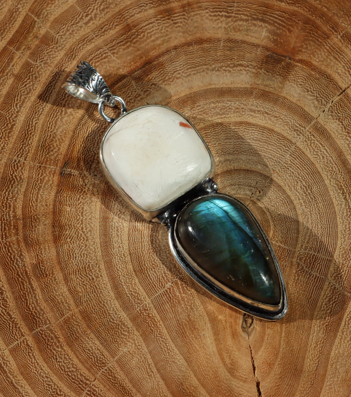 Přívěšek labradorit skolecit - Supreme Panthers