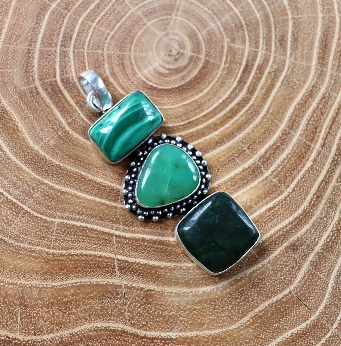 Přívěšek malachit chryzopras nefrit - Supreme Panthers