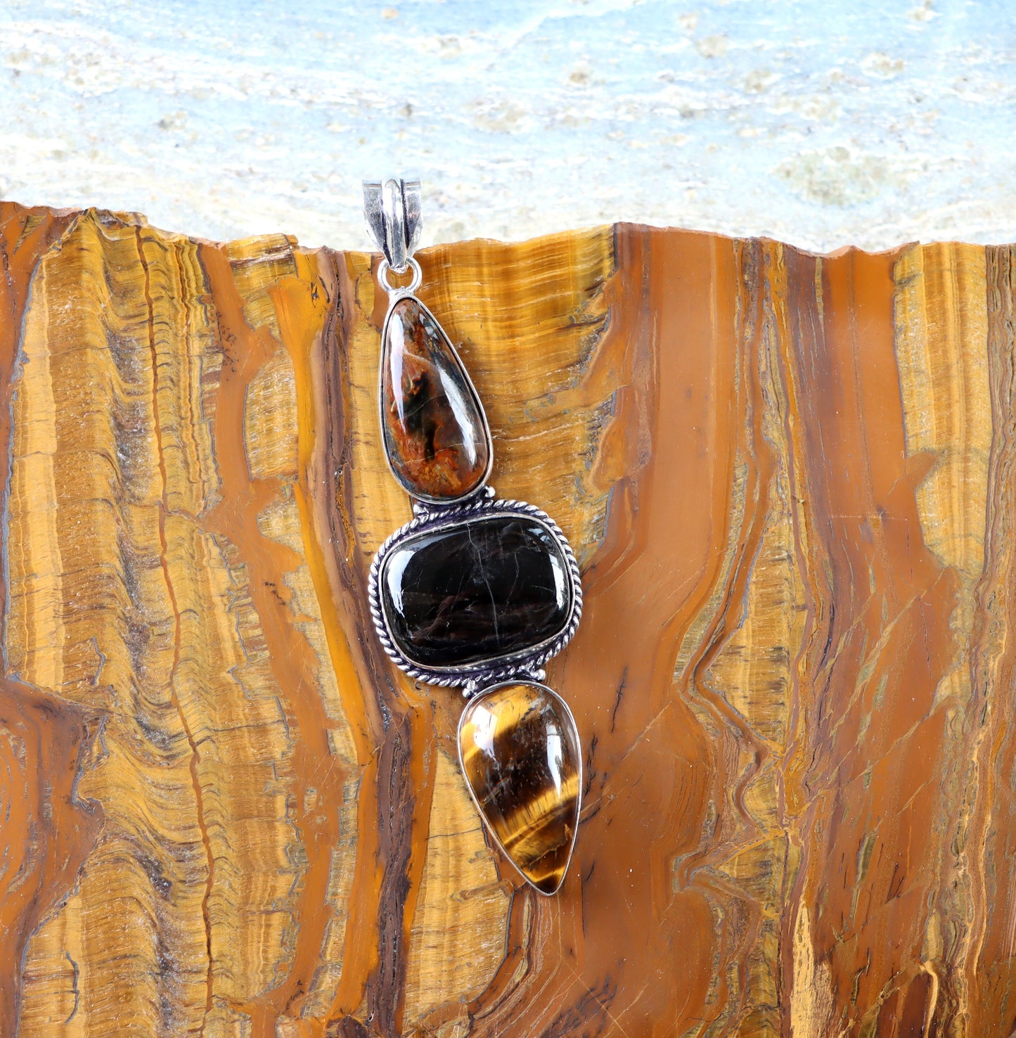 Přívěšek tygří oko hyperstén pietersite - Supreme Panthers