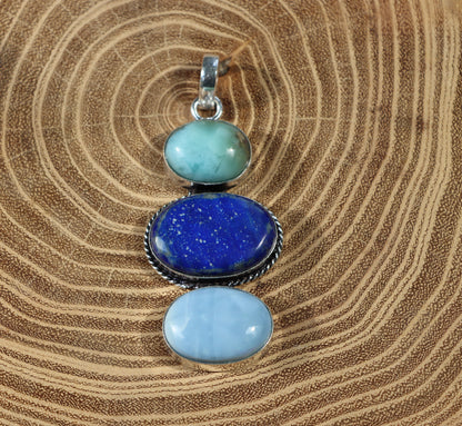 Přívěšek Lapis lazuli Owyhee larimar