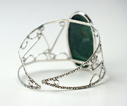 Náramek polohovatelný – Malachit Corona