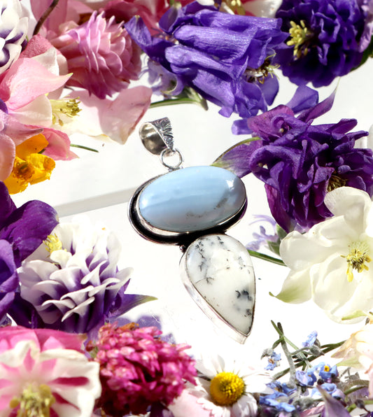 Přívěšek dendritický opál Owyhee opál