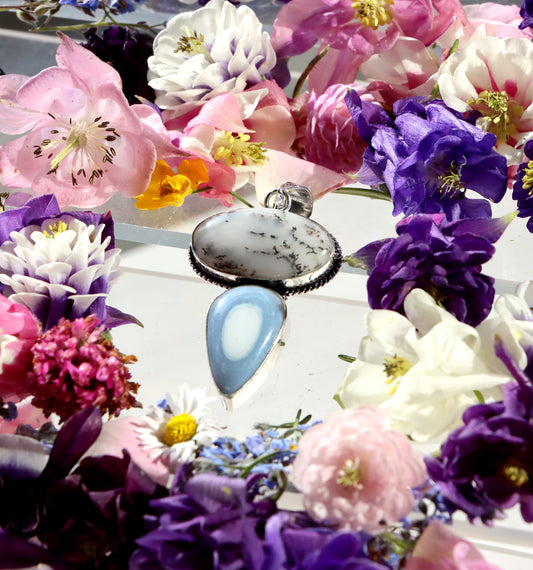 Přívěšek dendritický opál Owyhee opál