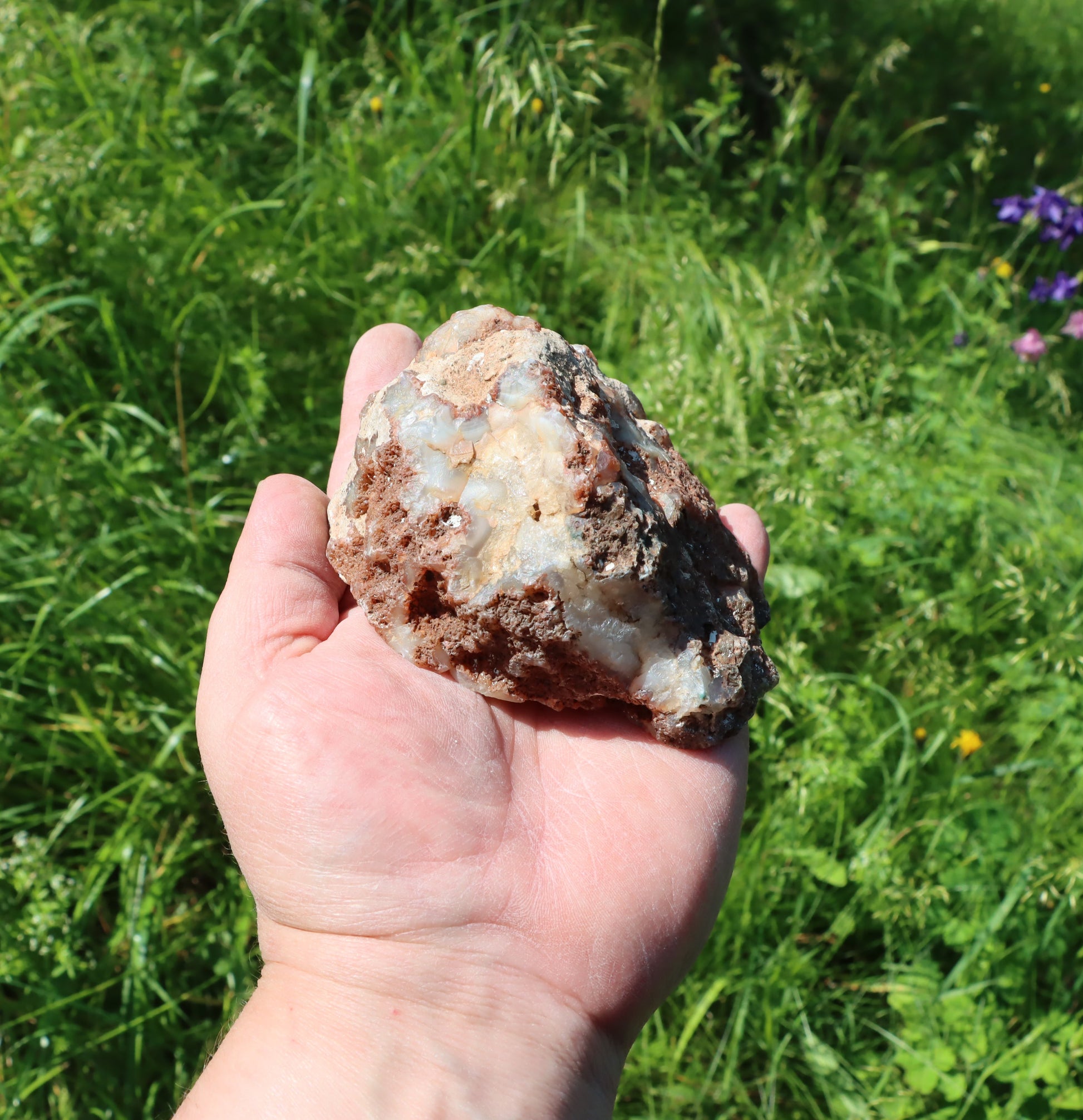 Achát krajkový s křišťálem leštěný - Supreme Panthers