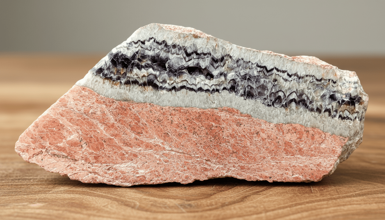 Ametystová žíla v granitu leštěná - Supreme Panthers