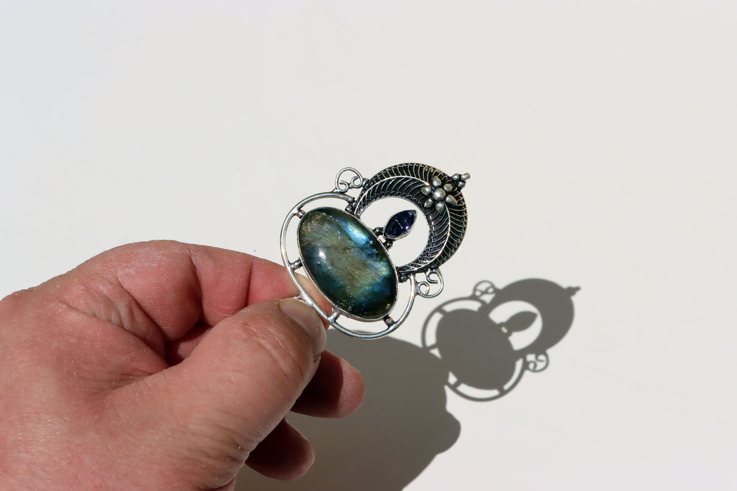 Amulet labradorit ametyst "Brána severu" - Supreme Panthers