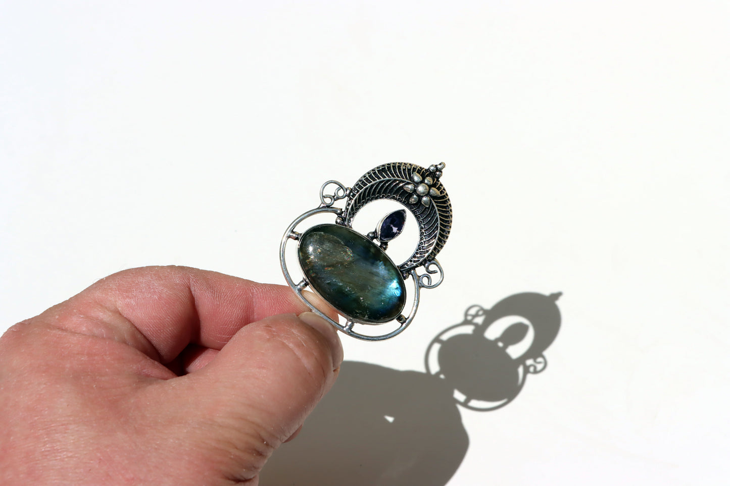 Amulet labradorit ametyst "Brána severu" - Supreme Panthers