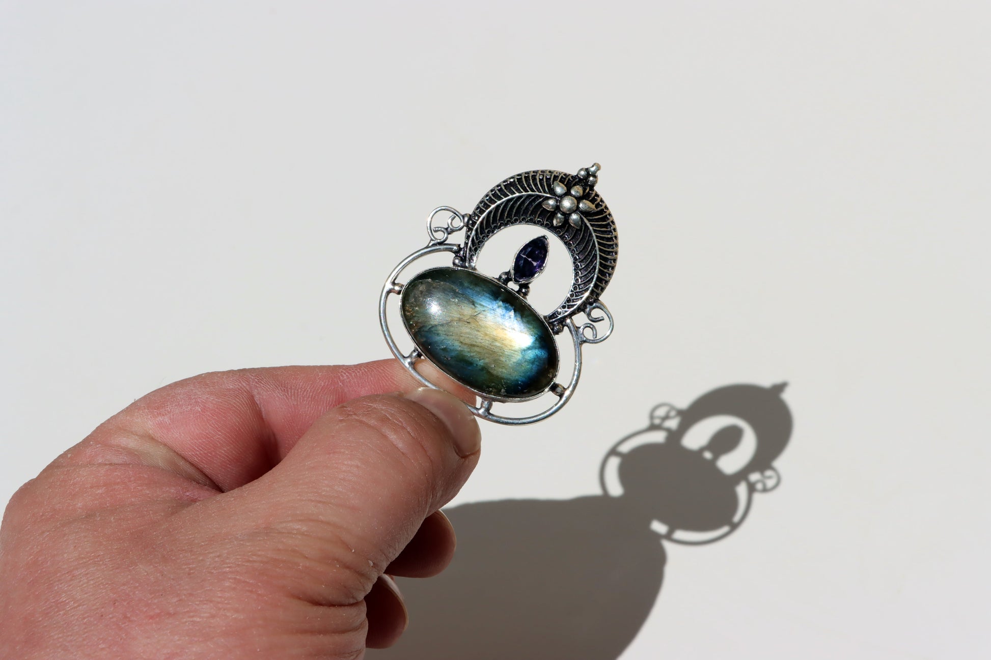 Amulet labradorit ametyst "Brána severu" - Supreme Panthers