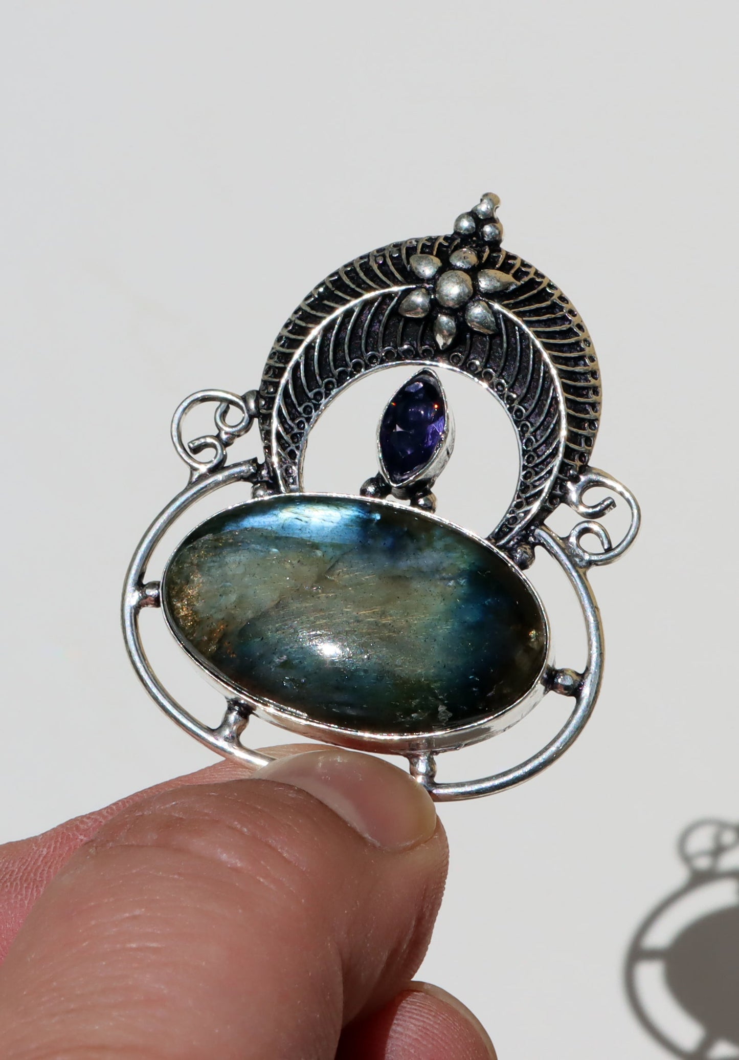 Amulet labradorit ametyst "Brána severu" - Supreme Panthers