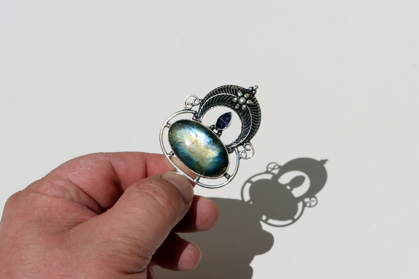 Amulet labradorit ametyst "Brána severu" - Supreme Panthers