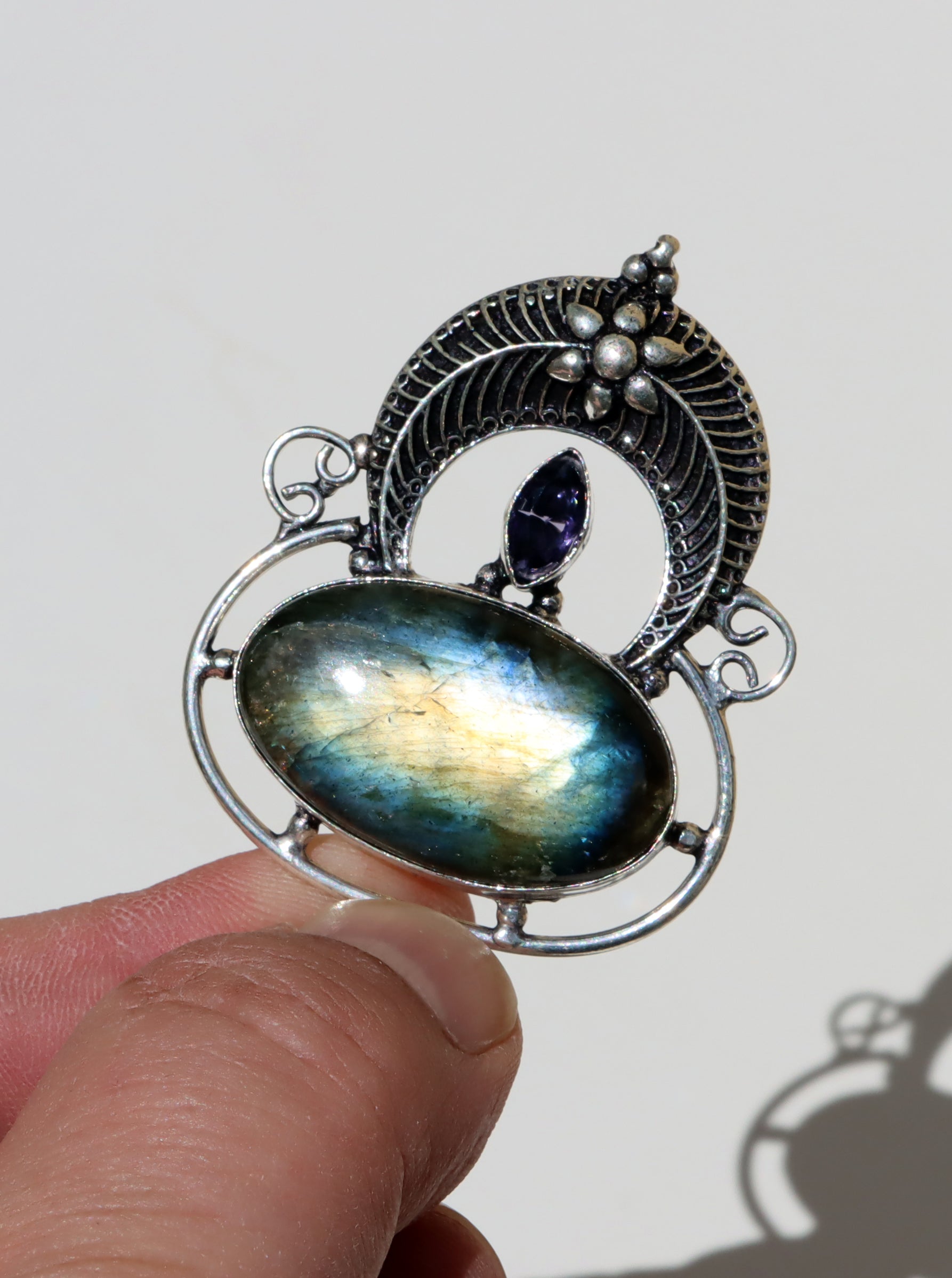 Amulet labradorit ametyst "Brána severu" - Supreme Panthers