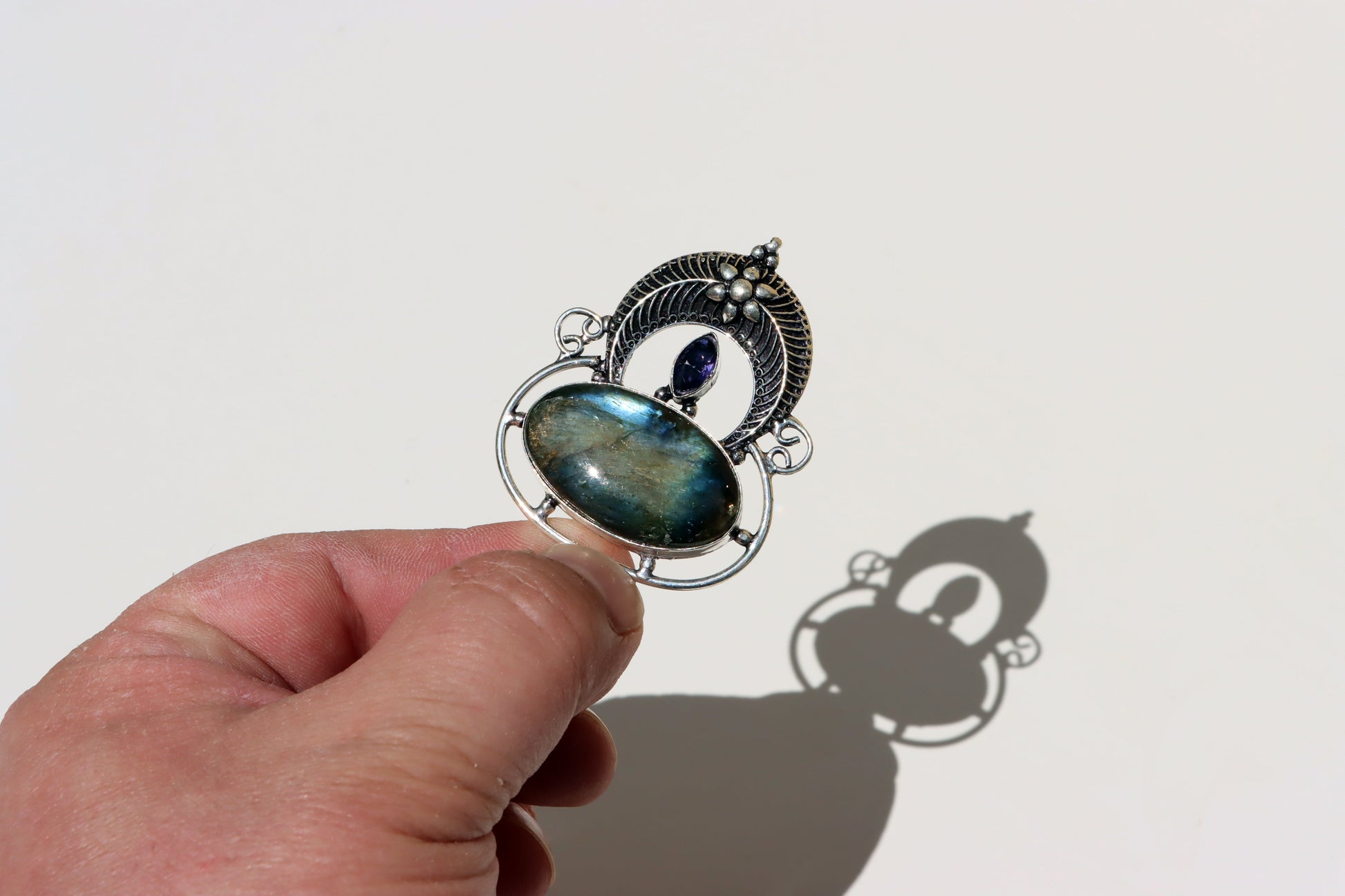 Amulet labradorit ametyst "Brána severu" - Supreme Panthers