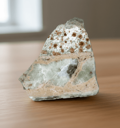 Bludovit s žílou prehnitu kalcitu a záhnědy - Supreme Panthers