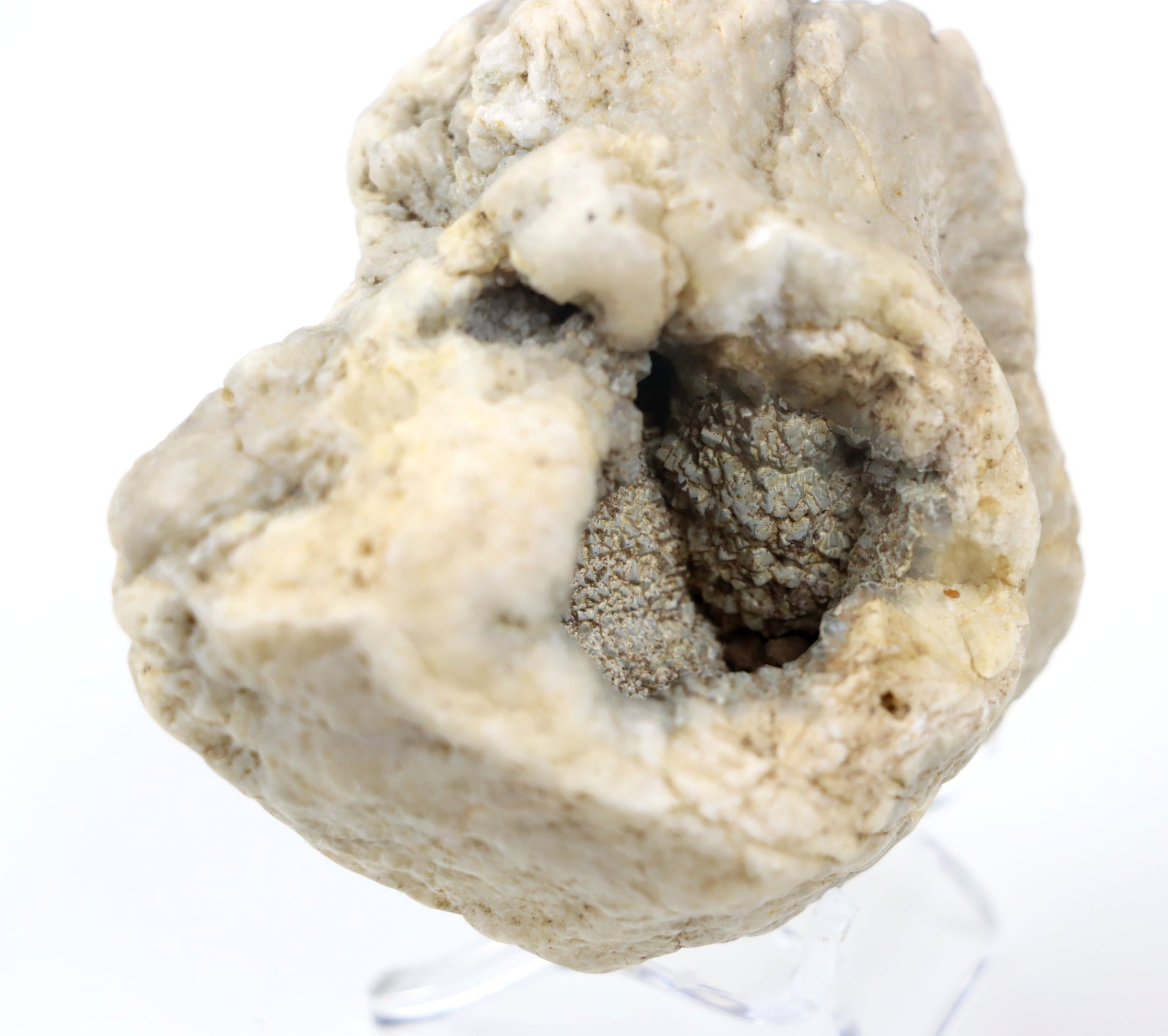 Chalcedon modravo - šedivý v geodě - Supreme Panthers