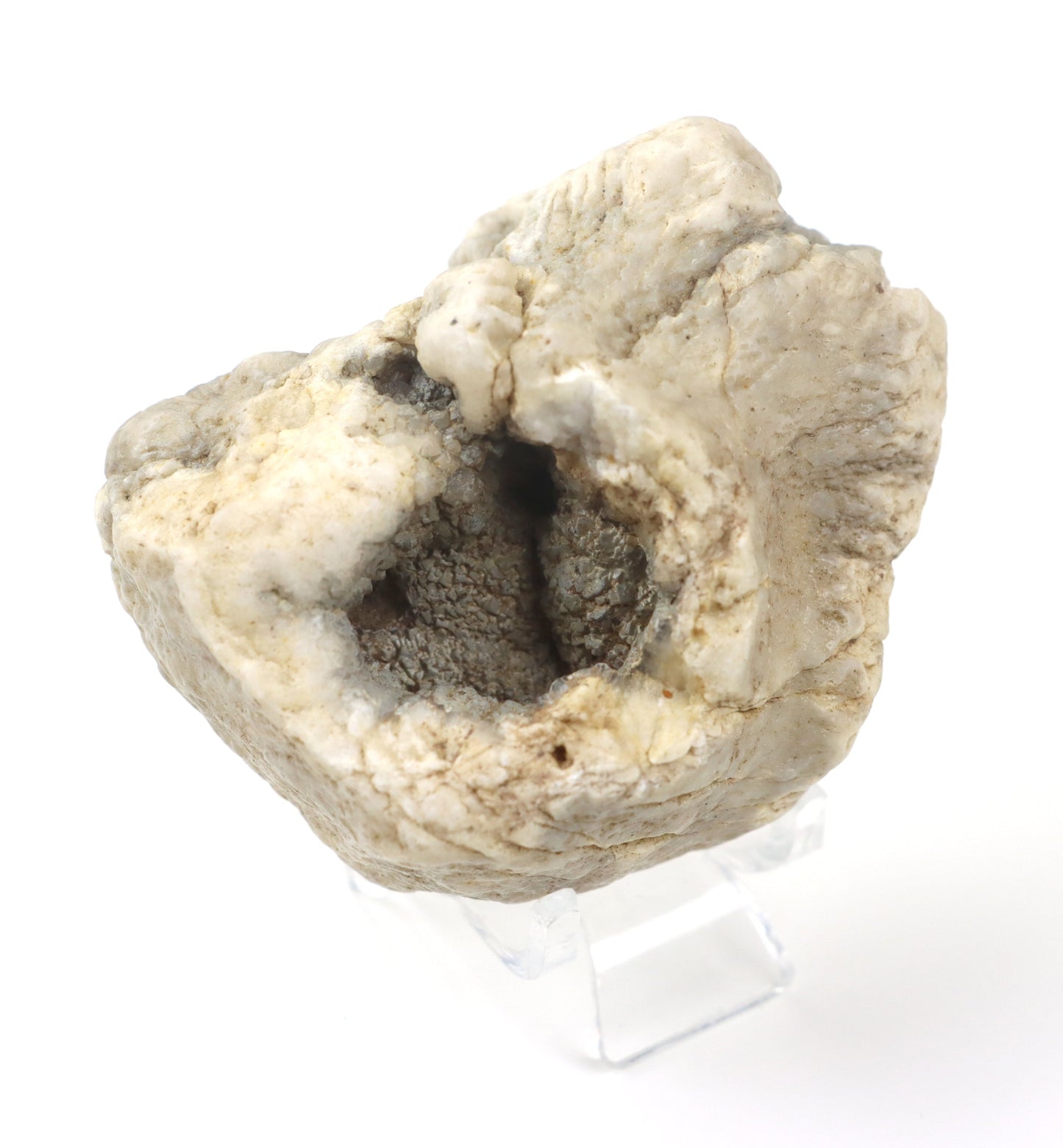 Chalcedon modravo - šedivý v geodě - Supreme Panthers