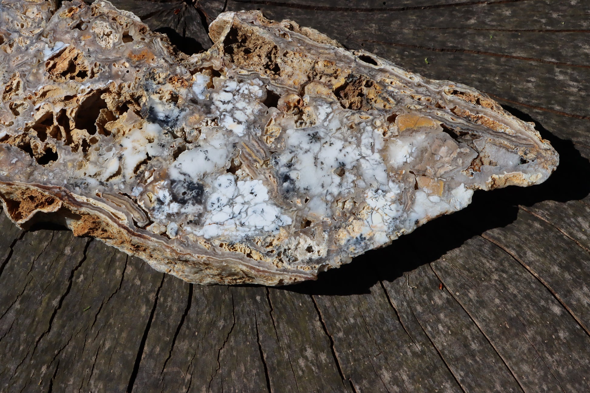 Chalcedon s opálem leštěný plátek moravský - Supreme Panthers