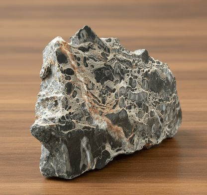 Drsnatý korál protnutý červenou kalcitovou žilou - Supreme Panthers