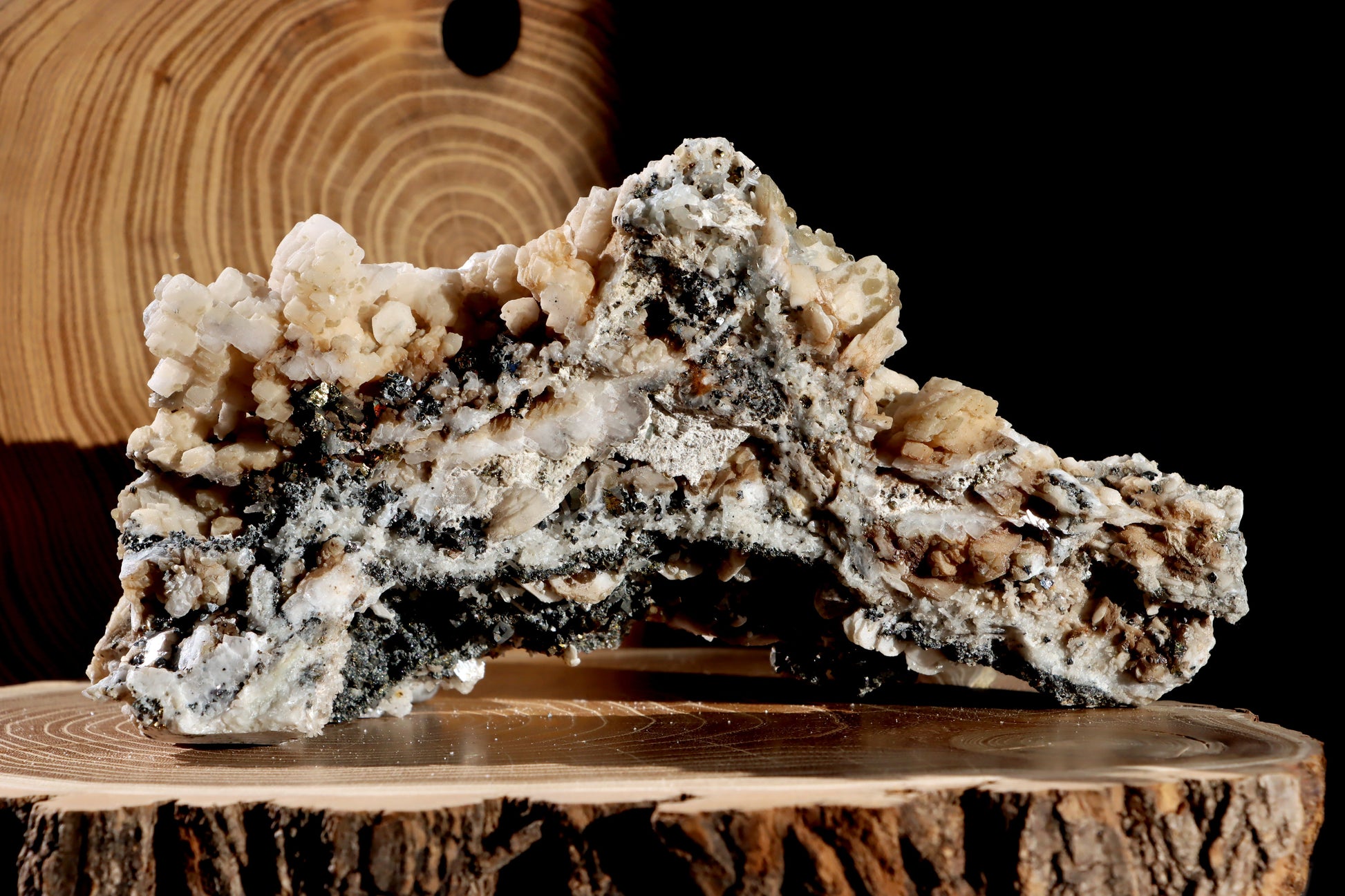 Drúza kalcit galenit pyrit - Supreme Panthers