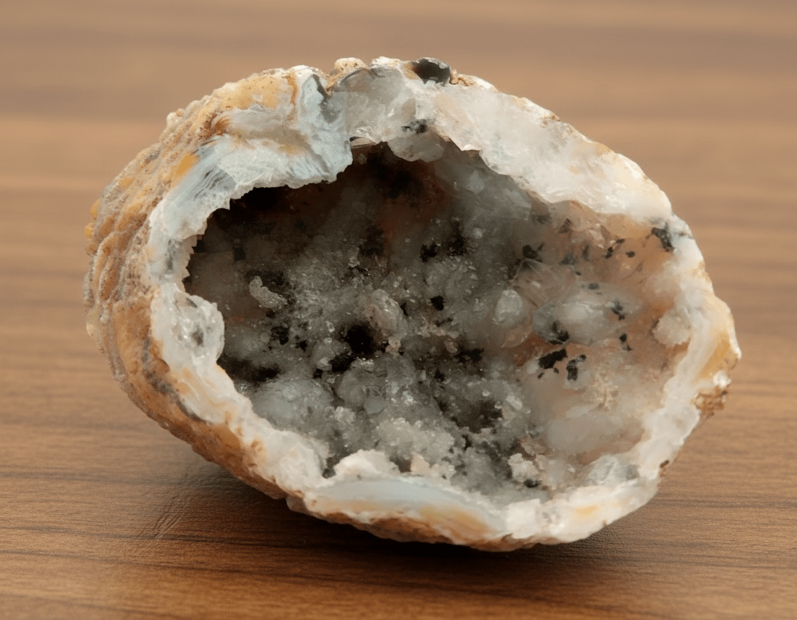 Dutiny krystalického chalcedonu v dutině - Supreme Panthers