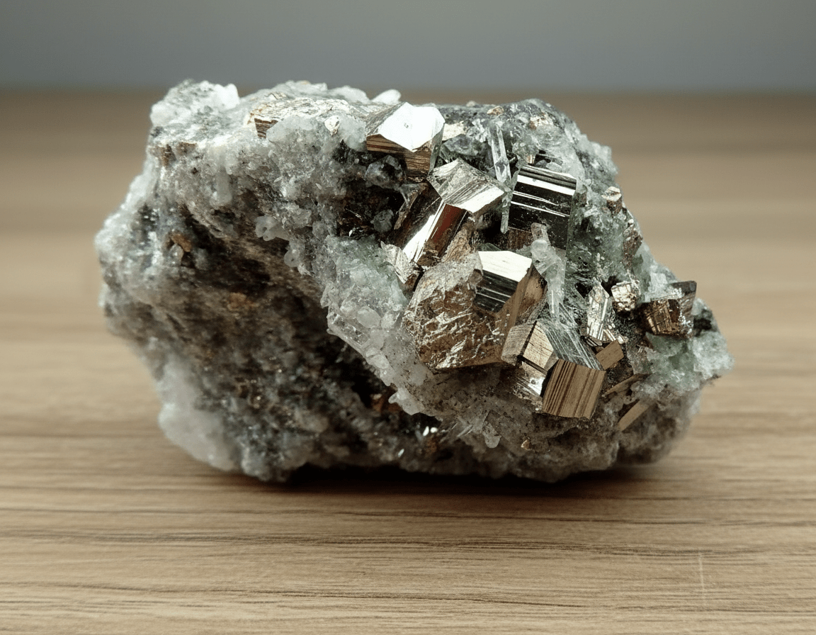 Galenitopyritová drúza s křišťálem - Supreme Panthers