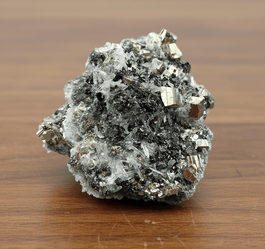 Galenitopyritová drúza s křišťálem - Supreme Panthers