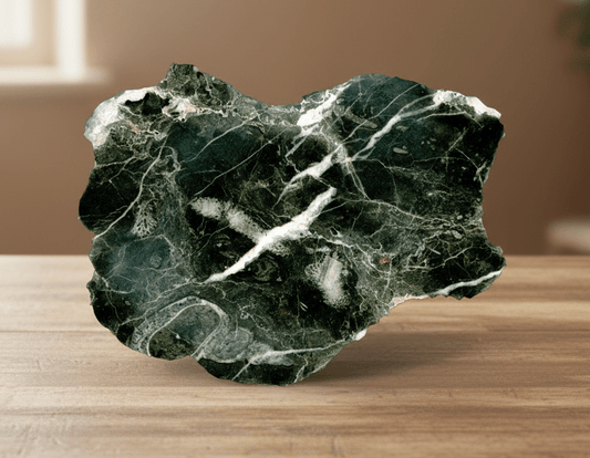 Habrůvecký vápenec s podélným průřezem svinutého plže a tabulátního korálu - Supreme Panthers