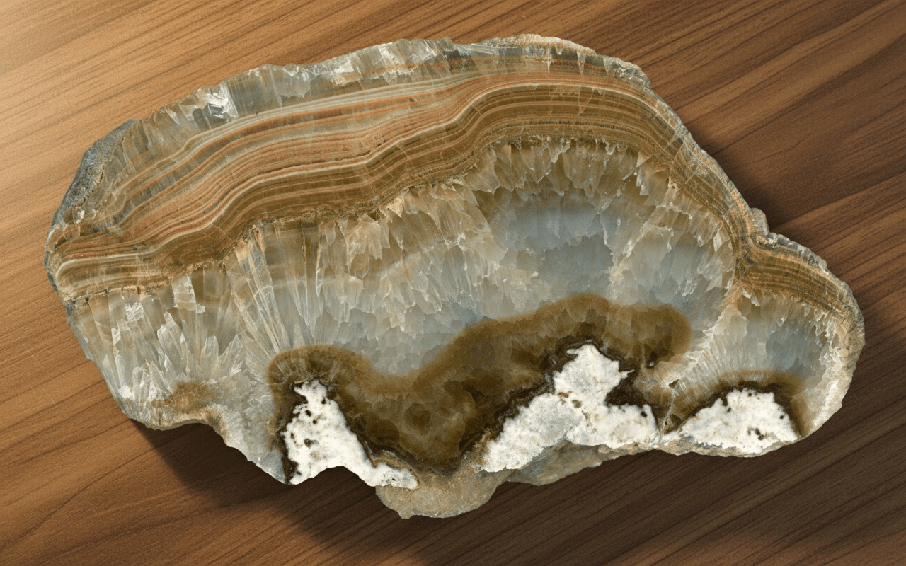 Kalcit se sintrovou kůrou - Supreme Panthers