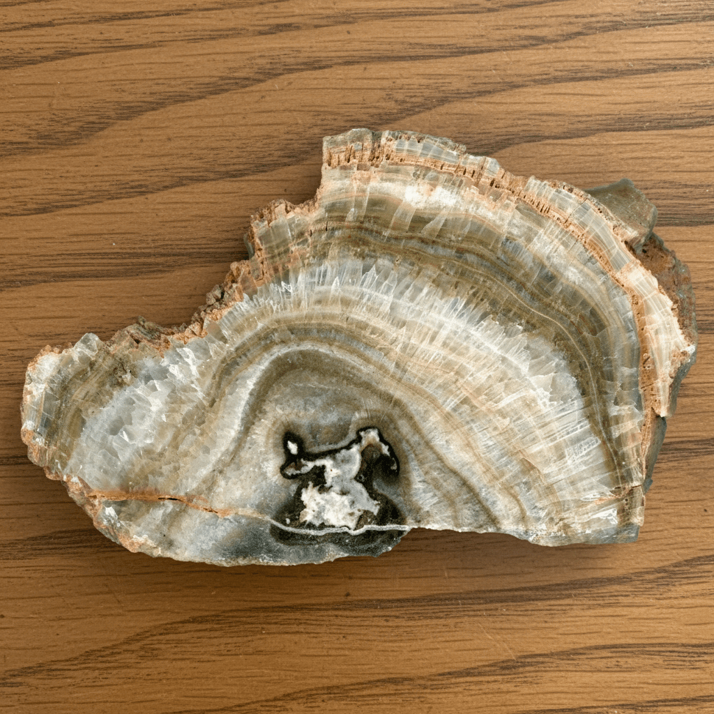 Kalcit se sintrovou kůrou - Supreme Panthers