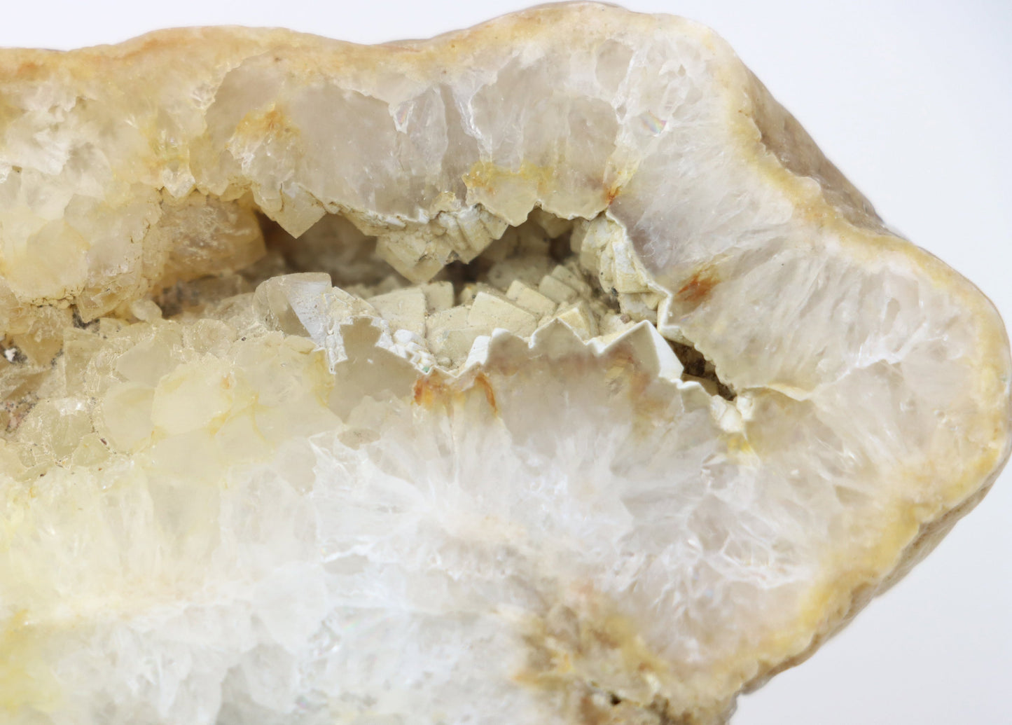 Kašolong na perimorfóze po kalcitu v geodě leštěná - Supreme Panthers