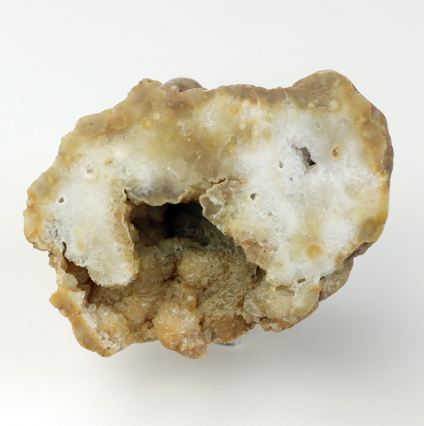 Křišťál perimorfóza po kalcitu v geodě leštěná - Supreme Panthers