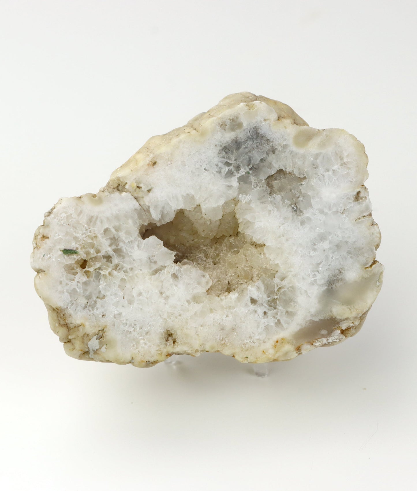 Křišťál perimorfóza po kalcitu v geodě leštěná - Supreme Panthers