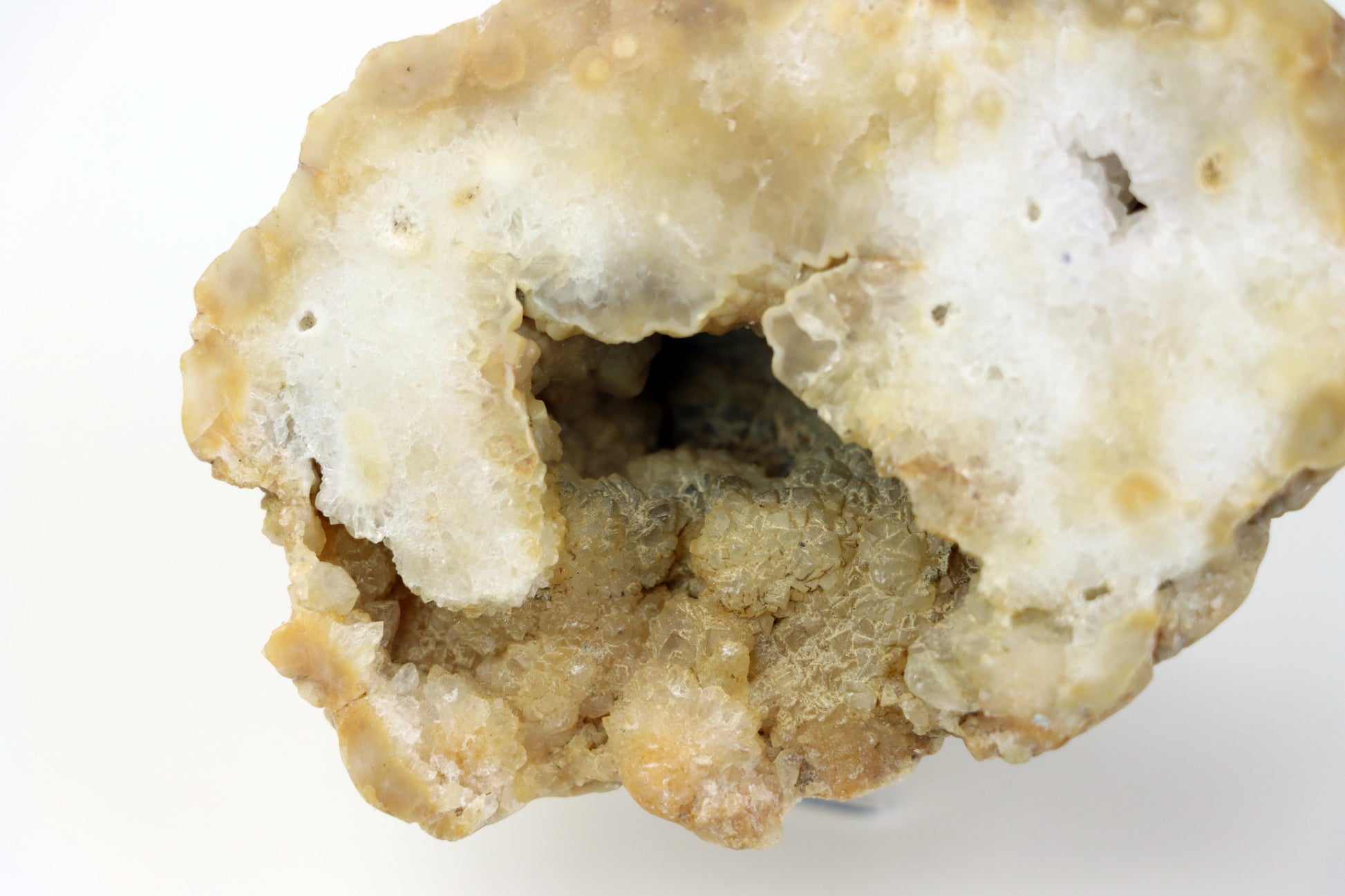 Křišťál perimorfóza po kalcitu v geodě leštěná - Supreme Panthers